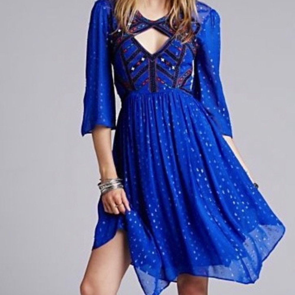 MUST SELL. Free people bell sleeve Moroccan dress